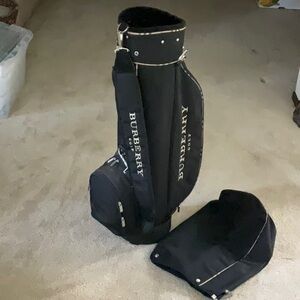 NWT Burberry Golf Bag with Rain Cover